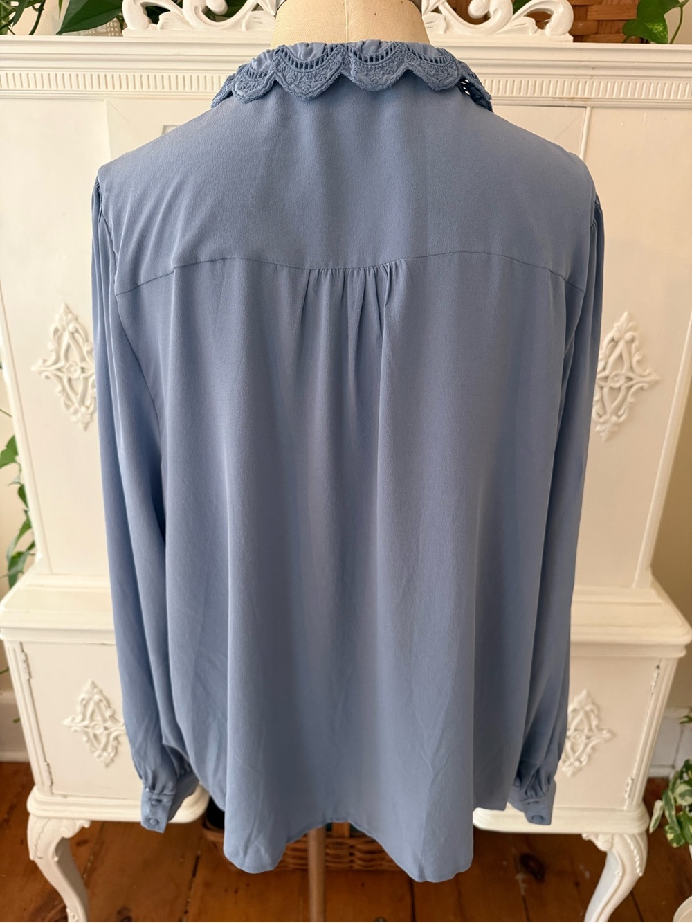 Sezane Chlo Silk Ruffle Blouse - Picture 5 of 10